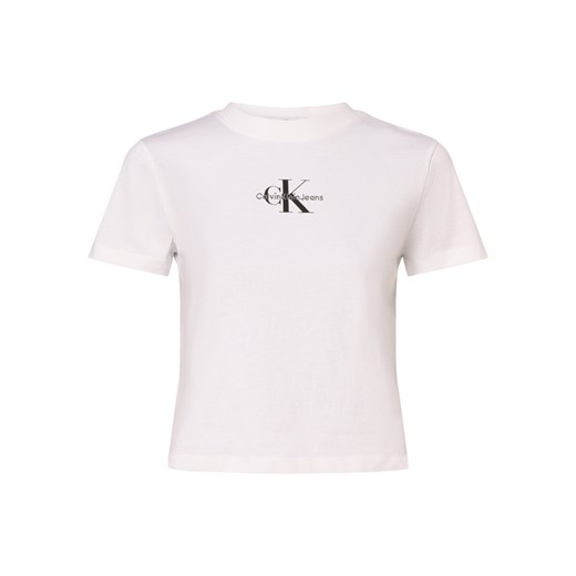 Calvin Klein Jeans Koszulka damska Kobiety Bawełna biały jednolity L vangraaf
