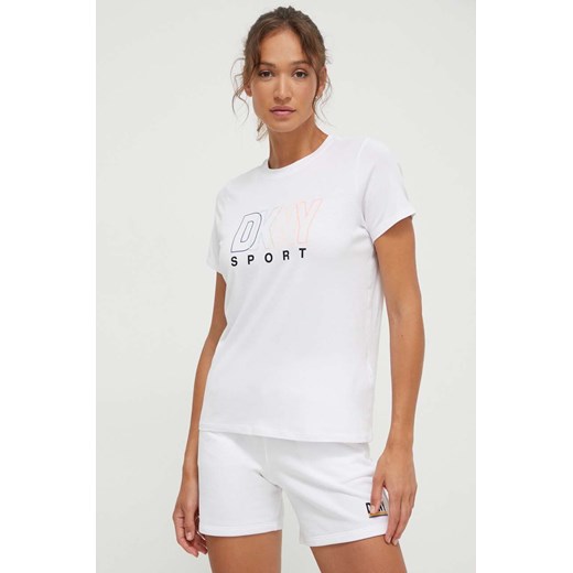 Dkny t-shirt damski kolor biały XS ANSWEAR.com