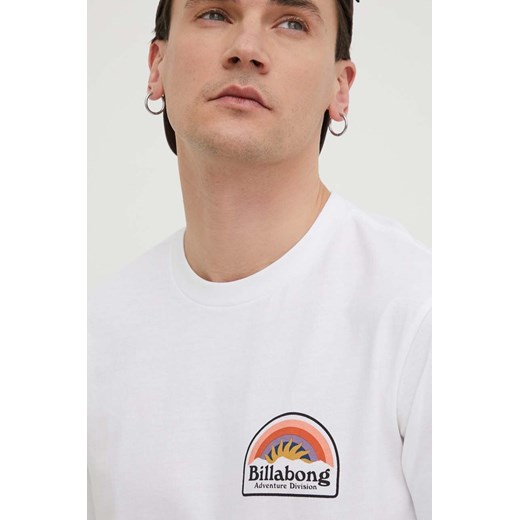 Billabong t-shirt bawełniany BILLABONG X ADVENTURE DIVISION męski kolor biały z Billabong S ANSWEAR.com