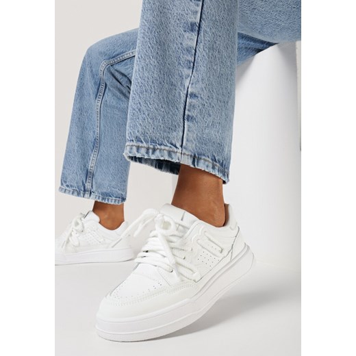 Białe Sneakersy Rilvora ze sklepu born2be.pl w kategorii Buty sportowe damskie - zdjęcie 168775830