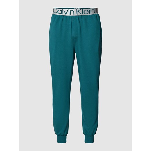 Spodnie od piżamy z elastycznym paskiem z logo Calvin Klein Underwear S Peek&Cloppenburg  promocja