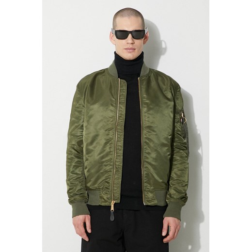 Alpha Industries kurtka bomber MA-1 VF męski kolor zielony przejściowa 156101 ze sklepu PRM w kategorii Kurtki męskie - zdjęcie 168779081