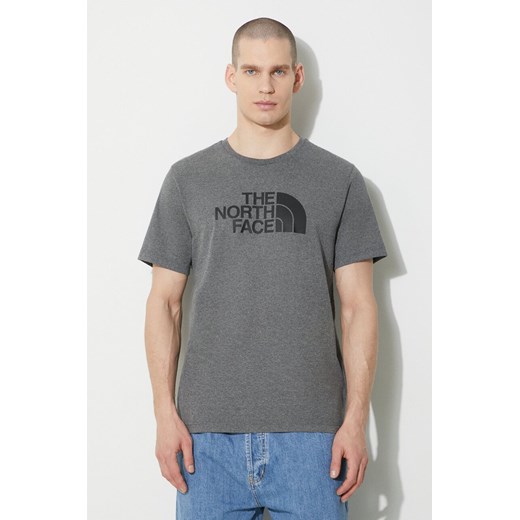 The North Face t-shirt M S/S Easy Tee męski kolor szary z nadrukiem NF0A87N5DYY1 ze sklepu PRM w kategorii T-shirty męskie - zdjęcie 168779211