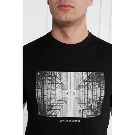 T-shirt męski Armani Exchange w nadruki młodzieżowy 