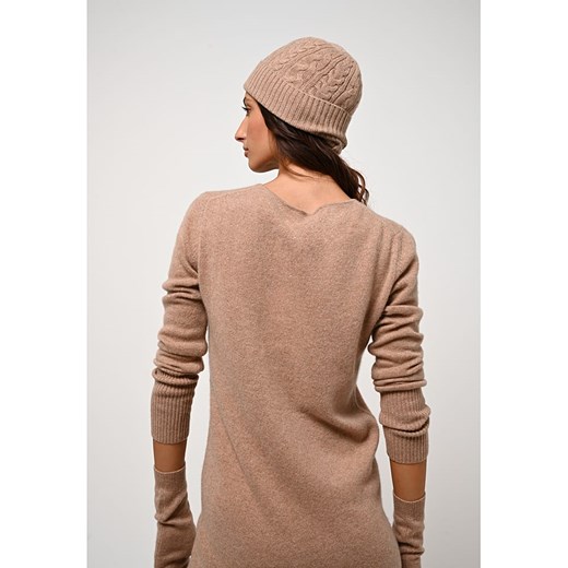 Sukienka AUTHENTIC CASHMERE z golfem kaszmirowa mini luźna casualowa 