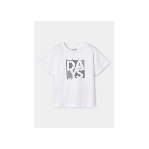 Mayoral T-Shirt 170 Biały Regular Fit ze sklepu MODIVO w kategorii Bluzki dziewczęce - zdjęcie 168788201