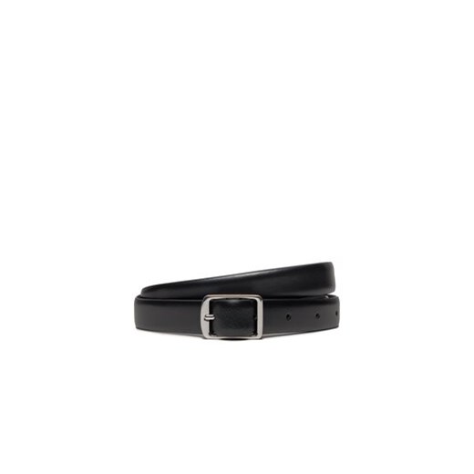 Calvin Klein Pasek Damski Slim Square Buckle Belt 2.0 K60K611719 Czarny ze sklepu MODIVO w kategorii Paski damskie - zdjęcie 168788363