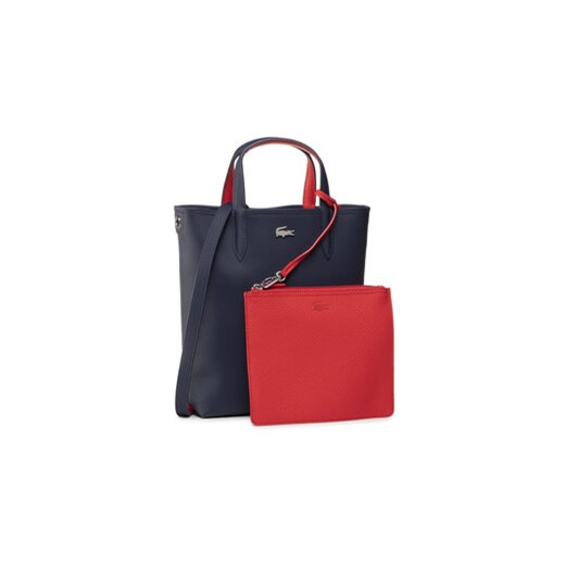 Lacoste Torebka Vertical Shopping Bag NF2991AA Granatowy ze sklepu MODIVO w kategorii Torby Shopper bag - zdjęcie 168788431