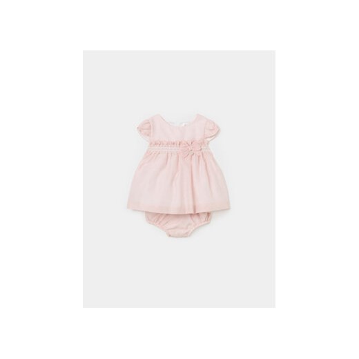 Mayoral Sukienka elegancka 1822 Różowy Regular Fit ze sklepu MODIVO w kategorii Sukienki niemowlęce - zdjęcie 168788463
