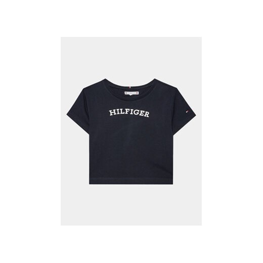 Tommy Hilfiger T-Shirt Monotype KG0KG07431 M Granatowy Regular Fit ze sklepu MODIVO w kategorii T-shirty chłopięce - zdjęcie 168792524