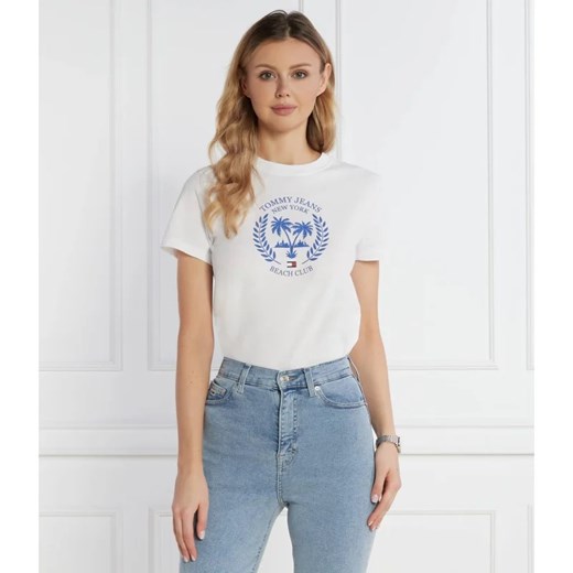 Tommy Jeans T-shirt | Regular Fit ze sklepu Gomez Fashion Store w kategorii Bluzki damskie - zdjęcie 168793163
