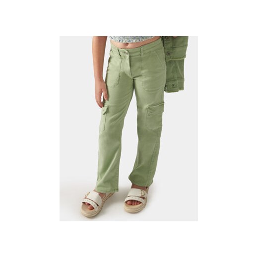 Mayoral Spodnie materiałowe 6507 Zielony Regular Fit ze sklepu MODIVO w kategorii Spodnie dziewczęce - zdjęcie 168794413