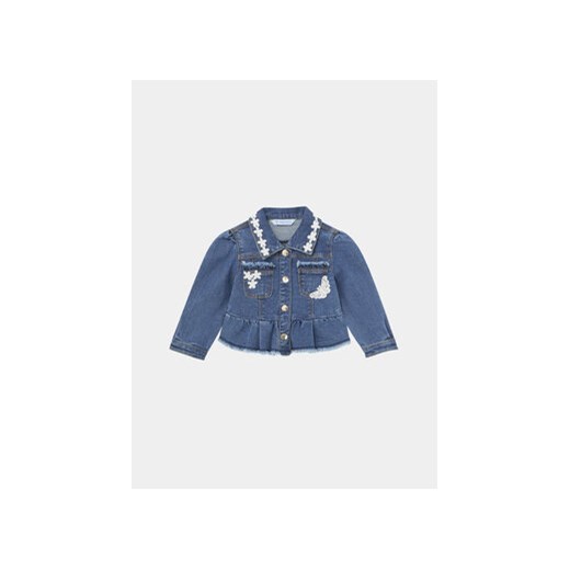 Mayoral Kurtka jeansowa 1434 Granatowy Regular Fit ze sklepu MODIVO w kategorii Kurtki dziewczęce - zdjęcie 168794600