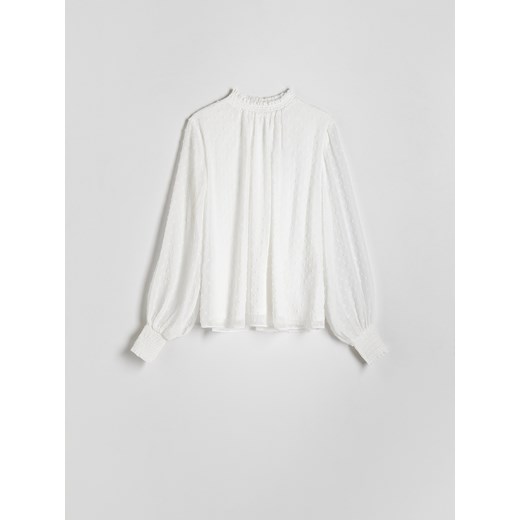 Bluzka damska Reserved z okrągłym dekoltem 