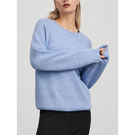 Sinsay - Sweter z miękkiej dzianiny - błękitny ze sklepu Sinsay w kategorii Swetry damskie - zdjęcie 168798474