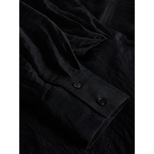 Sukienka Reserved z długim rękawem w serek jesienna midi 