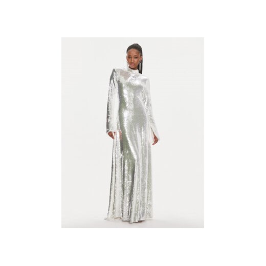 ROTATE Sukienka wieczorowa Sequins 111676400 Biały Slim Fit ze sklepu MODIVO w kategorii Sukienki - zdjęcie 168809874