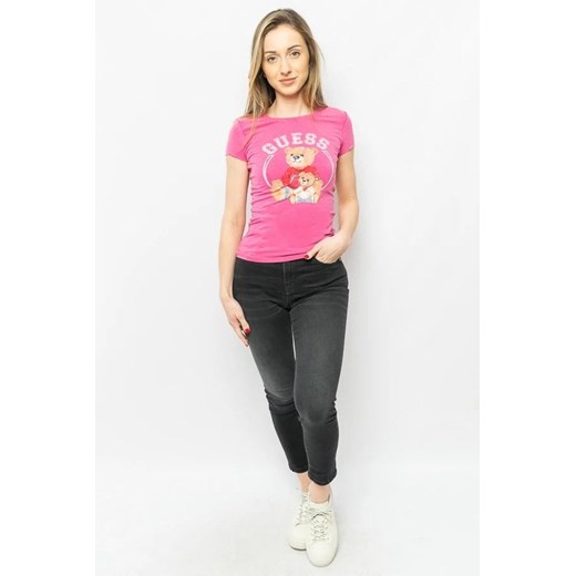 t-shirt damski guess w4ri87 k49a1 różowy ze sklepu Royal Shop w kategorii Bluzki damskie - zdjęcie 168811372