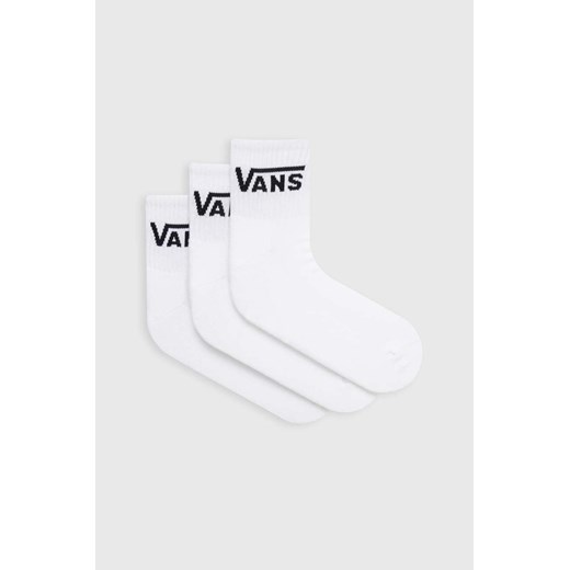 Vans skarpetki 3-pack męskie kolor biały ze sklepu ANSWEAR.com w kategorii Skarpetki męskie - zdjęcie 168813051