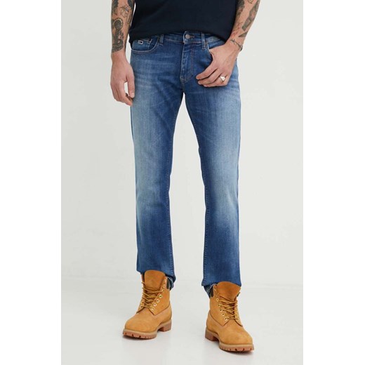 Tommy Jeans jeansy Scanton męskie kolor granatowy DM0DM18723 ze sklepu ANSWEAR.com w kategorii Jeansy męskie - zdjęcie 168813223