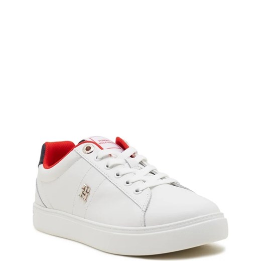 Buty sportowe damskie białe Tommy Hilfiger sneakersy z tworzywa sztucznego 