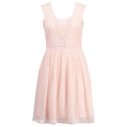 Vero Moda VMDURA Sukienka letnia peach whip zalando bezowy abstrakcyjne wzory
