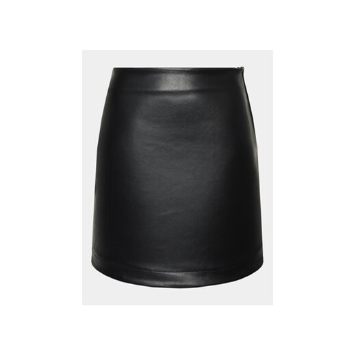 Gina Tricot Spódnica z imitacji skóry 20151 Czarny Regular Fit ze sklepu MODIVO w kategorii Spódnice - zdjęcie 168820064