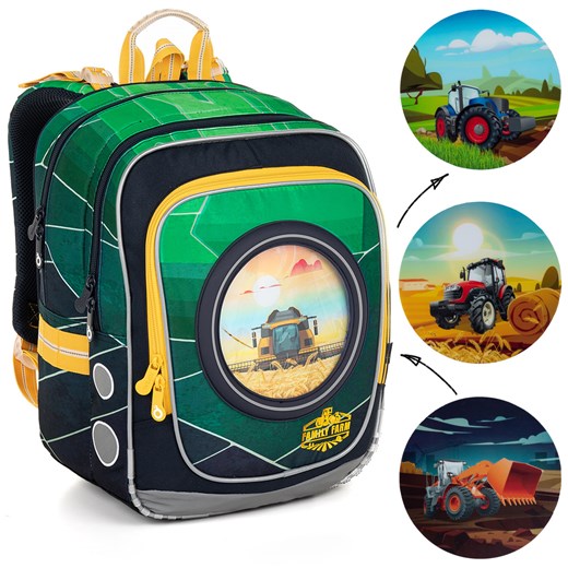 Plecak z traktorem i kombajnem Topgal ENDY 23015 ze sklepu Topgal w kategorii Plecaki dla dzieci - zdjęcie 168821370