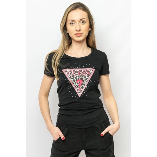 t-shirt damski guess w4ri44 j1314 czarny ze sklepu Royal Shop w kategorii Bluzki damskie - zdjęcie 168822220