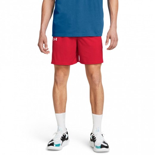 Męskie spodenki do koszykówki Under Armour UA Zone 7\" Short - czerwone ze sklepu Sportstylestory.com w kategorii Spodenki męskie - zdjęcie 168823520