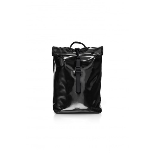 Plecak uniseks Rains Rolltop Mini Rucksack W3 - czarny ze sklepu Sportstylestory.com w kategorii Plecaki - zdjęcie 168823702