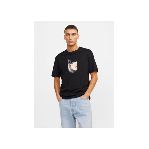 Jack&Jones T-Shirt Lucca 12253613 Czarny Relaxed Fit ze sklepu MODIVO w kategorii T-shirty męskie - zdjęcie 168825442