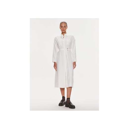 Silvian Heach Sukienka koszulowa GPP23325VE Biały Regular Fit ze sklepu MODIVO w kategorii Sukienki - zdjęcie 168825480