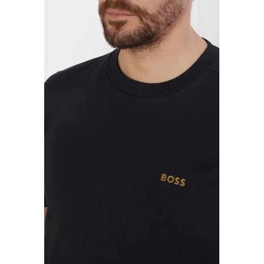 T-shirt męski BOSS HUGO czarny bawełniany