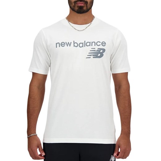Koszulka New Balance MT41905WT - biała ze sklepu streetstyle24.pl w kategorii T-shirty męskie - zdjęcie 168826364