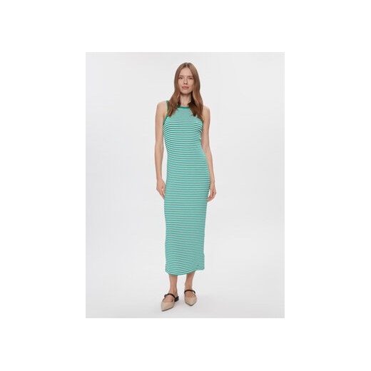 Tommy Hilfiger Sukienka letnia WW0WW41996 Zielony Slim Fit ze sklepu MODIVO w kategorii Sukienki - zdjęcie 168826993