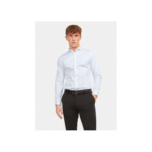 Jack&Jones Koszula Parma 12097662 Biały Super Slim Fit ze sklepu MODIVO w kategorii Koszule męskie - zdjęcie 168827013
