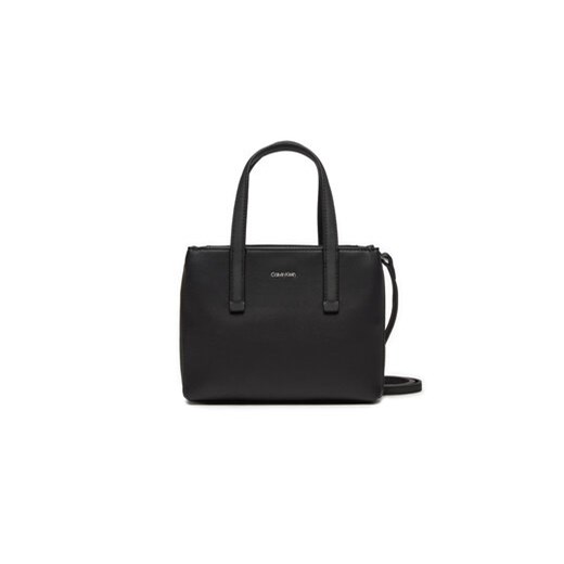 Calvin Klein Torebka Ck Must Mini Tote_Pu/Nubuck K60K611873 Czarny ze sklepu MODIVO w kategorii Torby Shopper bag - zdjęcie 168827302