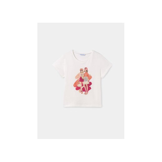 Mayoral T-Shirt 6007 Biały Regular Fit ze sklepu MODIVO w kategorii Bluzki dziewczęce - zdjęcie 168827330