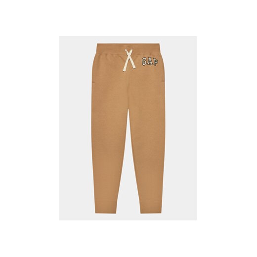Gap Spodnie dresowe 772098-03 Brązowy Regular Fit ze sklepu MODIVO w kategorii Spodnie chłopięce - zdjęcie 168827390