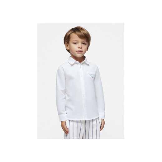 Mayoral Koszula 3122 Biały Regular Fit ze sklepu MODIVO w kategorii Koszule chłopięce - zdjęcie 168827402