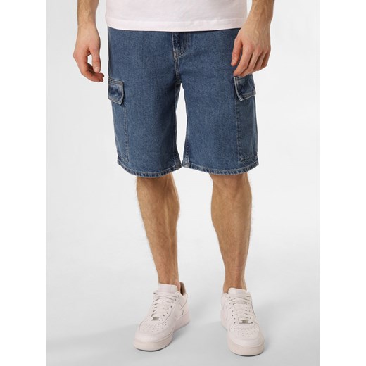Calvin Klein Jeans Męskie szorty dżinsowe Mężczyźni Bawełna medium stone jednolity ze sklepu vangraaf w kategorii Spodenki męskie - zdjęcie 168827990