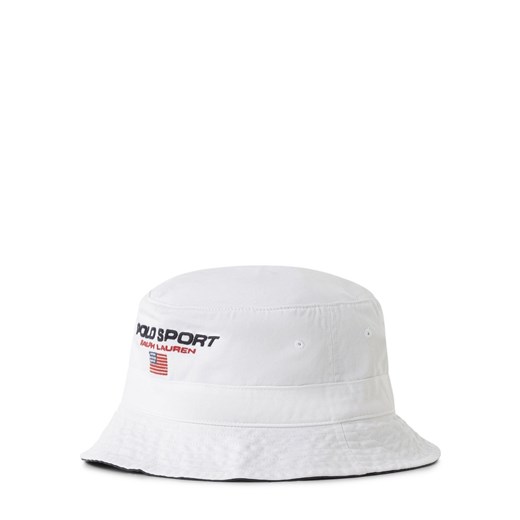 Polo Sport Męska czapka z daszkiem Mężczyźni Bawełna biały jednolity ze sklepu vangraaf w kategorii Kapelusze męskie - zdjęcie 168827994