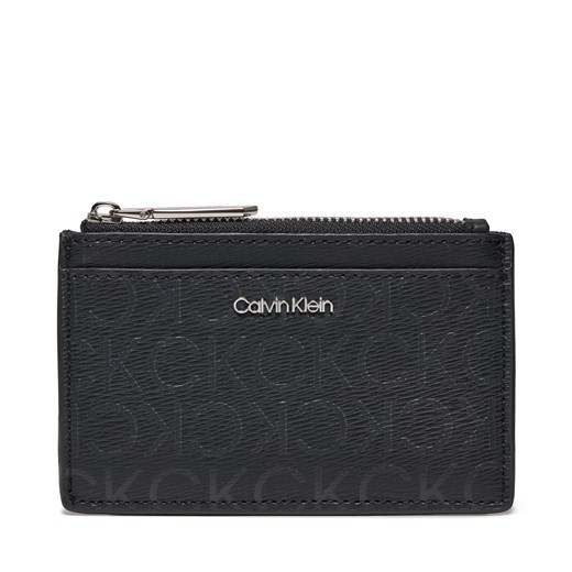 Mały Portfel Damski Calvin Klein Ck Must Lg Cardholder_Epi Mono K60K611935 Black Epi Mono 0GJ ze sklepu eobuwie.pl w kategorii Portfele damskie - zdjęcie 168828004