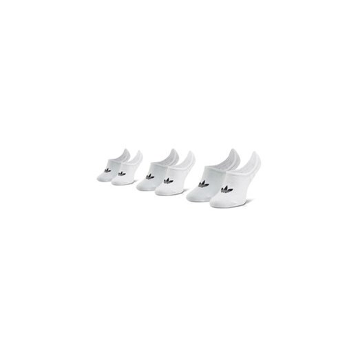 adidas Zestaw 3 par stopek unisex No-Show Socks 3P FM0676 Biały ze sklepu MODIVO w kategorii Skarpetki męskie - zdjęcie 168828874