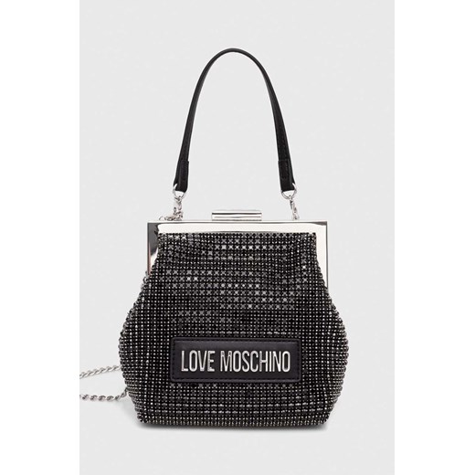 Kopertówka Love Moschino matowa na ramię glamour 