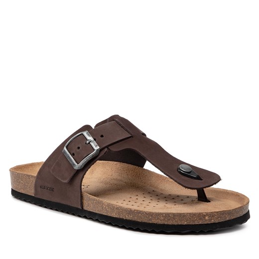 Japonki Geox U Sandal Ghita D U159VD 00032 C6024 Dk Coffee Geox 45 eobuwie.pl