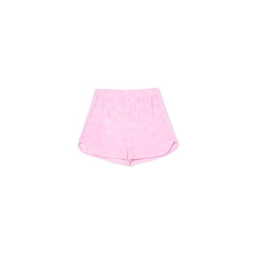 Cropp - Różowa welurowa piżama w serca - różowy Cropp M Cropp