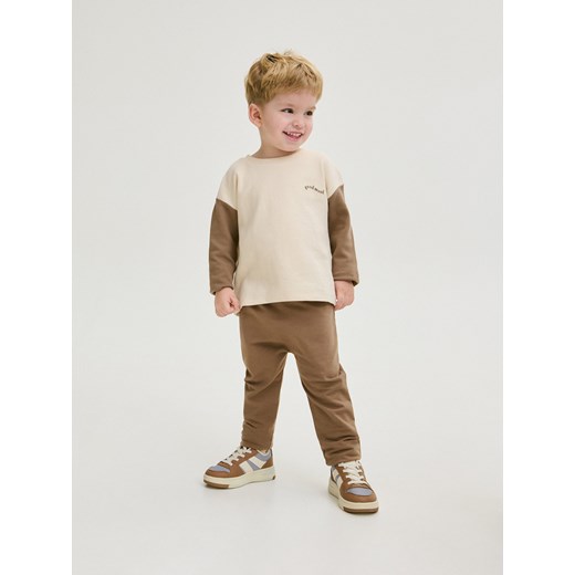 Reserved - Dzianinowe getry - brązowy ze sklepu Reserved w kategorii Spodnie i półśpiochy - zdjęcie 168835763