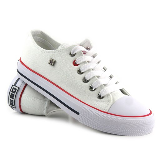Trampki, tenisówki damskie - BIG STAR T274022, białe 38 ulubioneobuwie